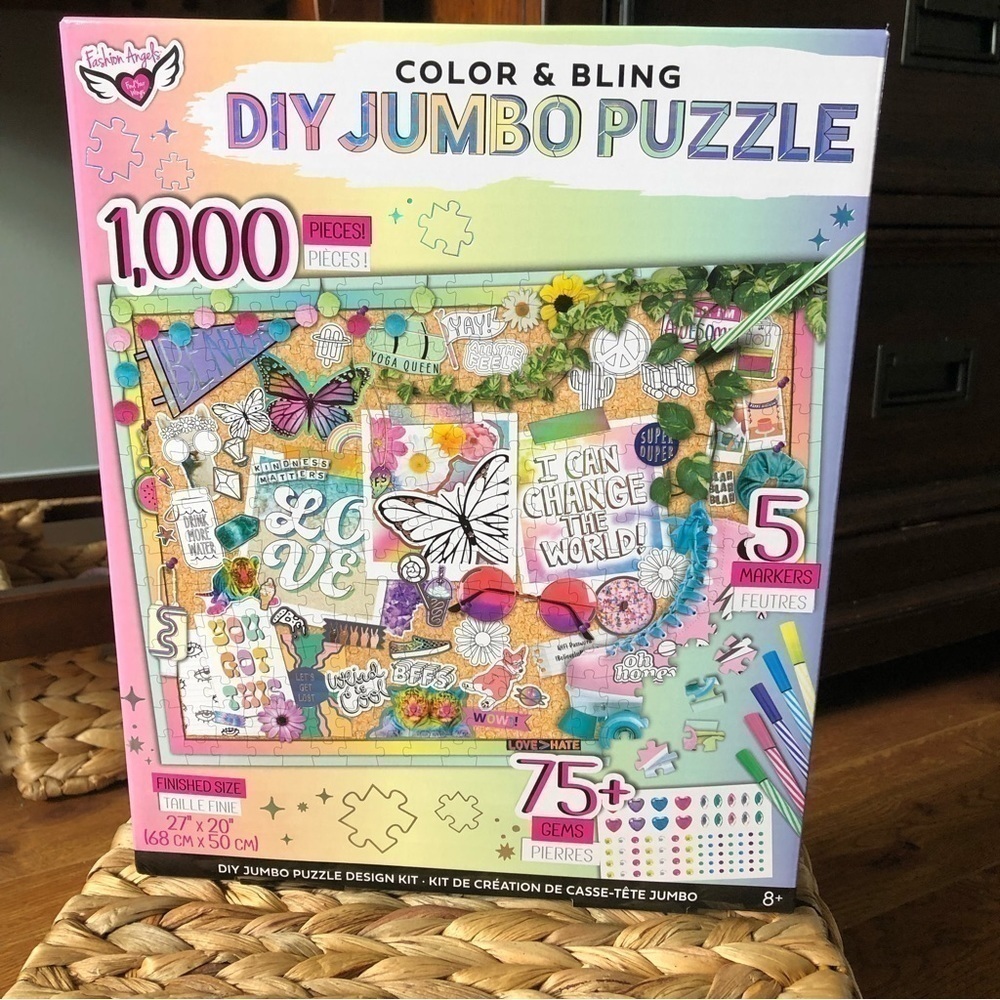 Color and bling DIY Jumbo Puzzle 1000pcs.